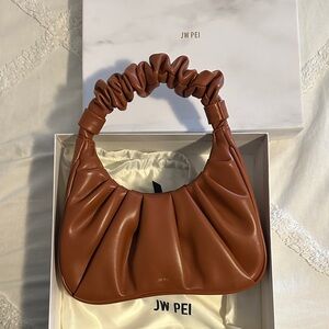 JW PEI Gabby Ruched Hobo Bag in Nutella